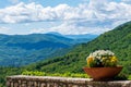 Beautiful Landscape seen from the Sanctuary of Greccio Royalty Free Stock Photo