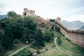 Beautiful landscape shot of the Messner Mountain Museum in Ponte, Italy