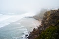 Beautiful landscape shot of rocky shore cliffs of Big Sur, California, USA Royalty Free Stock Photo