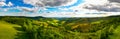 beautiful landscape of the siegerland germany in summer panorama Royalty Free Stock Photo