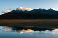 Sunrise for snow mountains of Mount Kailash