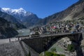 bridge on the indus river in dasu kkh Pakistan