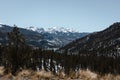 Beautiful landscape of snowy mountains in Colorado Royalty Free Stock Photo