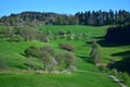 Beautiful landscape in spring in the Odenwald, Germany Royalty Free Stock Photo