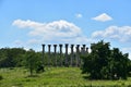 Beautiful Landscape with Stone Pillars and Columns Royalty Free Stock Photo