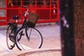 Stylish retro road bike in the city Royalty Free Stock Photo