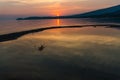 Landscape in the Isummer in thassos , greece