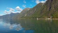 beautiful landscape on Tagua Tagua lake in Puelo Valley, Chilean Patagonia