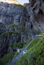 Beautiful landscape of Tianmen mountain national park, Hunan province, Zhangjiajie The Heaven Gate of Tianmen Shan