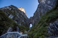 Beautiful landscape of Tianmen mountain national park, Hunan province, Zhangjiajie The Heaven Gate of Tianmen Shan