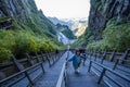 Beautiful landscape of Tianmen mountain national park, Hunan province, Zhangjiajie The Heaven Gate of Tianmen Shan