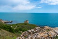 Beautiful landscape to the Black sea, North Black sea Bay, Kamen Bryag, Bulgaria Royalty Free Stock Photo