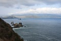 Beautiful landscape at the top of Teluk Cinta in Jember, Indonesia.