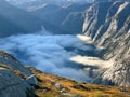 The landscape towards Trolltunga in Norwa