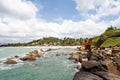 Beautiful landscape tropical beach.