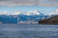 Beautiful landscape of Tsomoriri lake with snow mountains peak in Leh, Himalaya mountains range in Ladakh, India Royalty Free Stock Photo