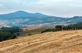 Tuscany sunrise countryside, Italy Royalty Free Stock Photo