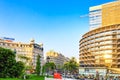 Beautiful landscape of the urban view Barcelona,