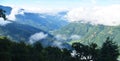 Beautiful landscape from Valley of helambu Melamchi Sindhupalchowk nepal in the monsoon season .