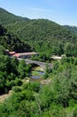 Valley of the river Doux in Ardeche in France Royalty Free Stock Photo