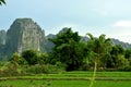 Beautiful landscape of vang vieng,laos Royalty Free Stock Photo