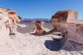 Beautiful landscape view of huge white volcanic stones at Campo de Piedra Pomez, Catamarca