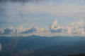 Beautiful landscape view and layers mountain on the monjong mountain.