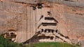 Beautiful landscape view of Mati Temple in Zhangye Gansu China Royalty Free Stock Photo