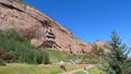 Beautiful landscape view of Mati Temple in Zhangye Gansu China