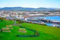 Beautiful landscape view of seaside town of Douglas in the Isle of Man