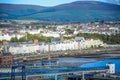 Beautiful landscape view of seaside town of Douglas in the Isle of Man