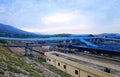 Beautiful landscape view of shri Mata Vaishno Devi Katra Railway Station in India