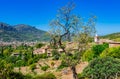 View of Soller town and small village Biniaraix in beautiful nature on Majorca island, Spain Royalty Free Stock Photo