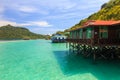 Beautiful Landscape view of Tun Sakaran Marine Park tropical island Bohey Dulang Island Semporna, Sabah Royalty Free Stock Photo