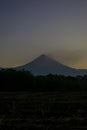 Beautiful landscape of view the volcanoes and big mountains