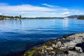 Beautiful landscape viewed from Hovedoya island in Oslo fjord, Norway Royalty Free Stock Photo