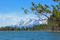 Landscape of Colter Bay, Jackson Lake, Grand Teton Royalty Free Stock Photo