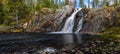 Beautiful landscape with waterfall Royalty Free Stock Photo