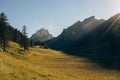 Beautiful landscape which you can experience in the alps in Switzerland