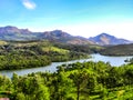 Beautiful landscape with wild forest and Periyar River, Kerala, India