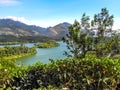 Beautiful landscape with wild forest and Periyar River, Kerala, India