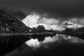 Beautiful landscape with Wildsee Lake Wildseelodersee and the Wildseeloderhaus