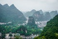 Beautiful landscape of Yangshuo city in China Royalty Free Stock Photo