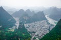 Beautiful landscape of Yangshuo city in China Royalty Free Stock Photo