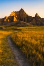 Beautiful landscapes in Badlands national park,South dakota,usa Royalty Free Stock Photo