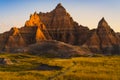 Beautiful landscapes in Badlands national park,South dakota,usa Royalty Free Stock Photo