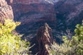 Beautiful landscapes, views of incredibly picturesque rocks, and mountains in Zion National Park, Utah, USA