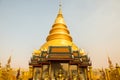 Beautiful Lanna pagoda at Phrathat Hariphunchai temple