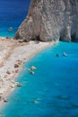 Beautiful lanscape of Ionian Sea from Keri, Zakinthos island, Greece. Vacation concept background Royalty Free Stock Photo