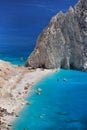 Beautiful lanscape of Ionian Sea from Keri, Zakinthos island, Greece. Vacation concept background Royalty Free Stock Photo